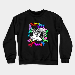 the goat's gaze Crewneck Sweatshirt